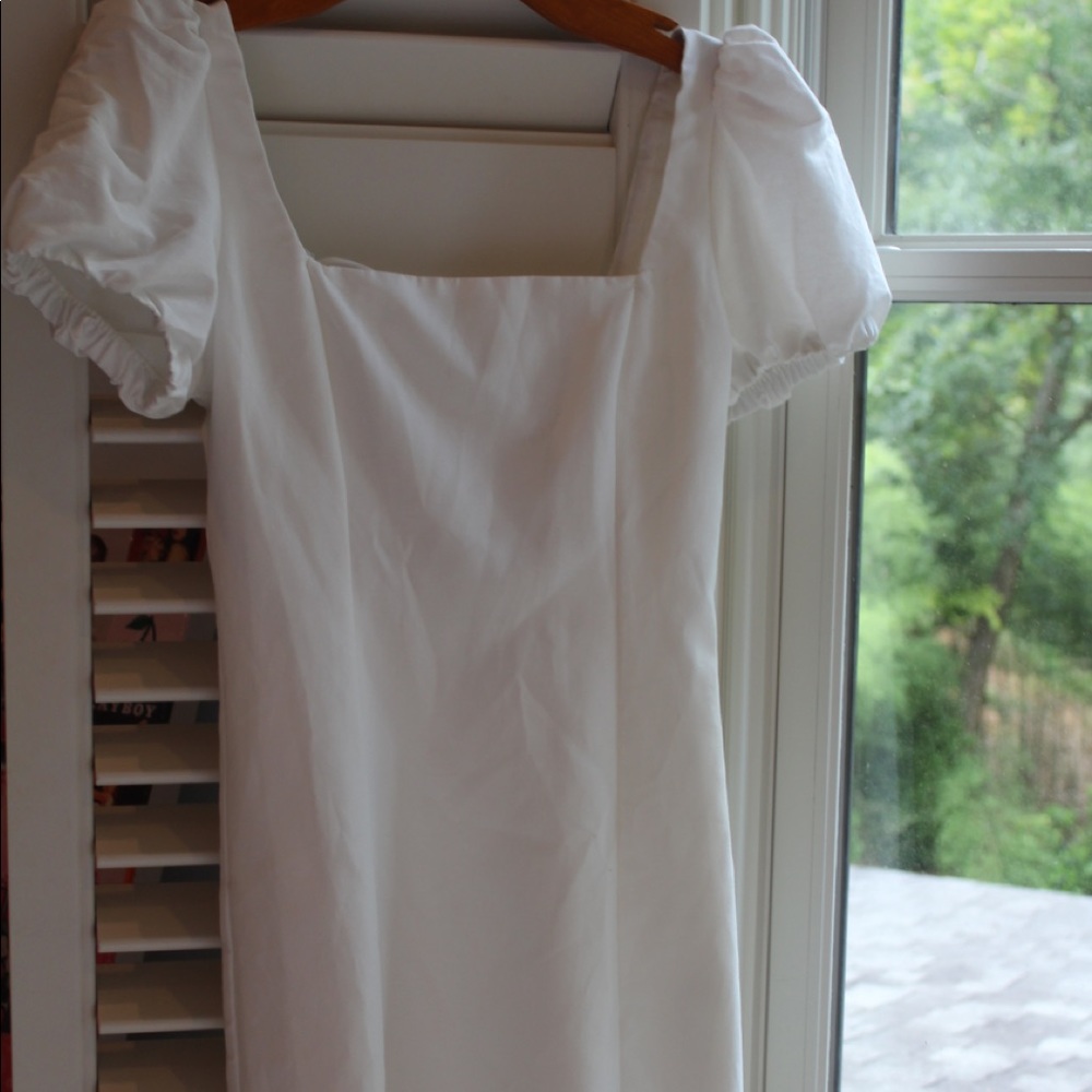 Zara linen blend dress